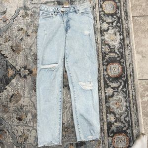 SO Kohl’s Light Wash Jeans High Rise Mom Jeans